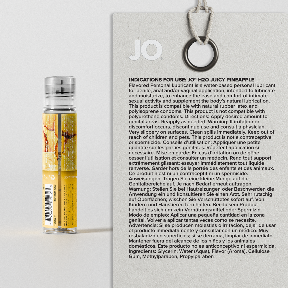 H2O Juicy Pineapple Flavored Lubricant