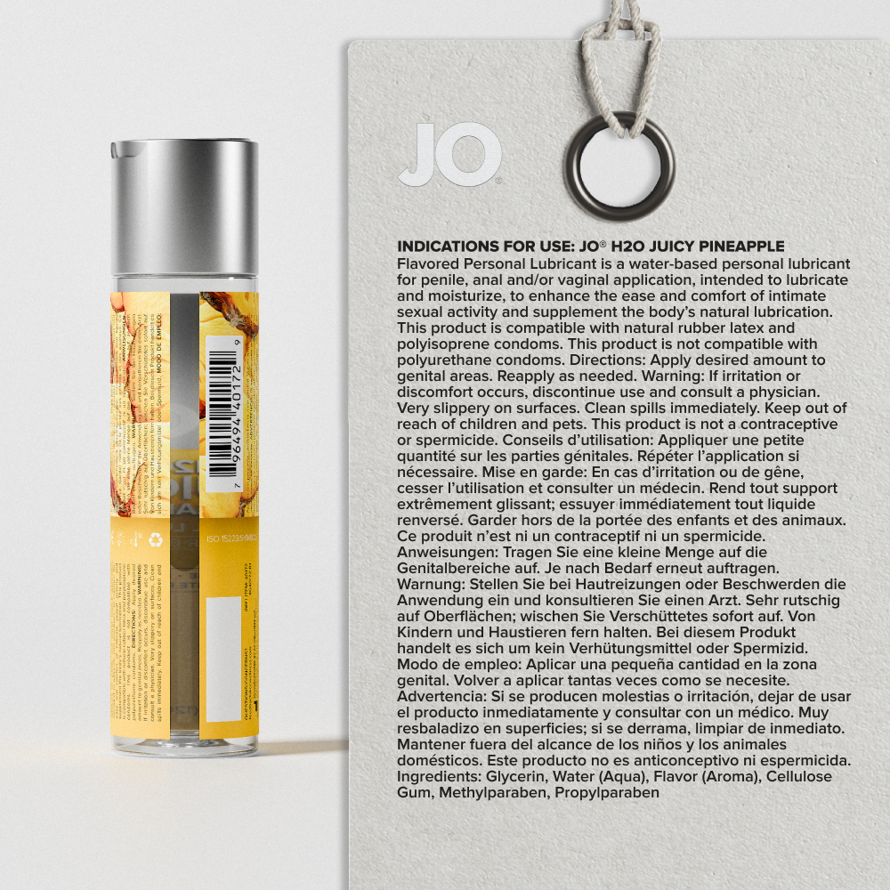 H2O Juicy Pineapple Flavored Lubricant