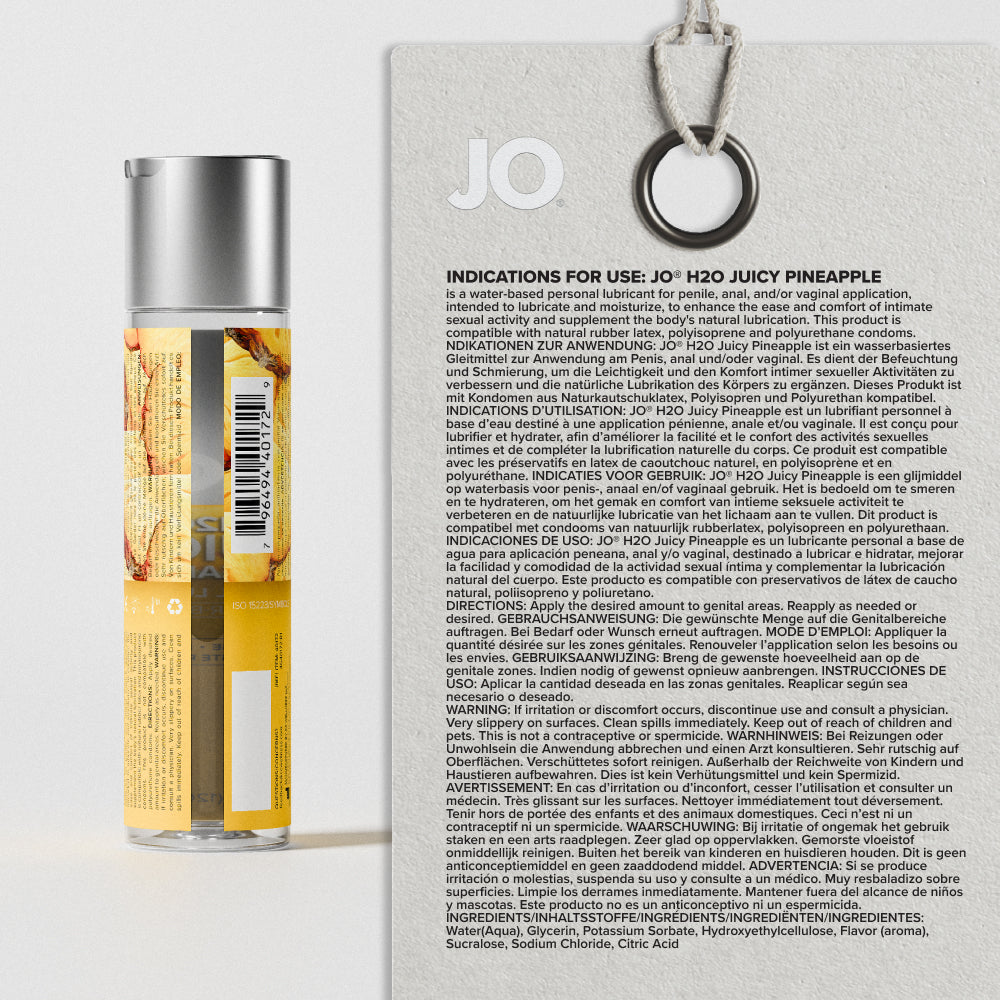 H2O Juicy Pineapple Flavored Lubricant