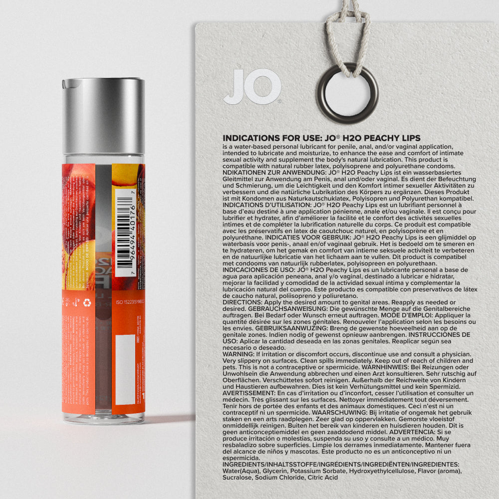 H2O Peachy Lips Flavored Lubricant