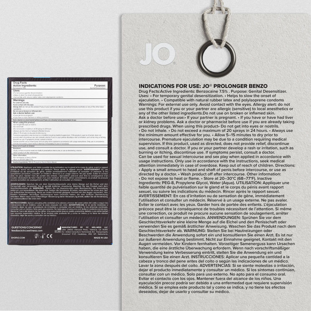 Prolonger Spray with Benzocaine