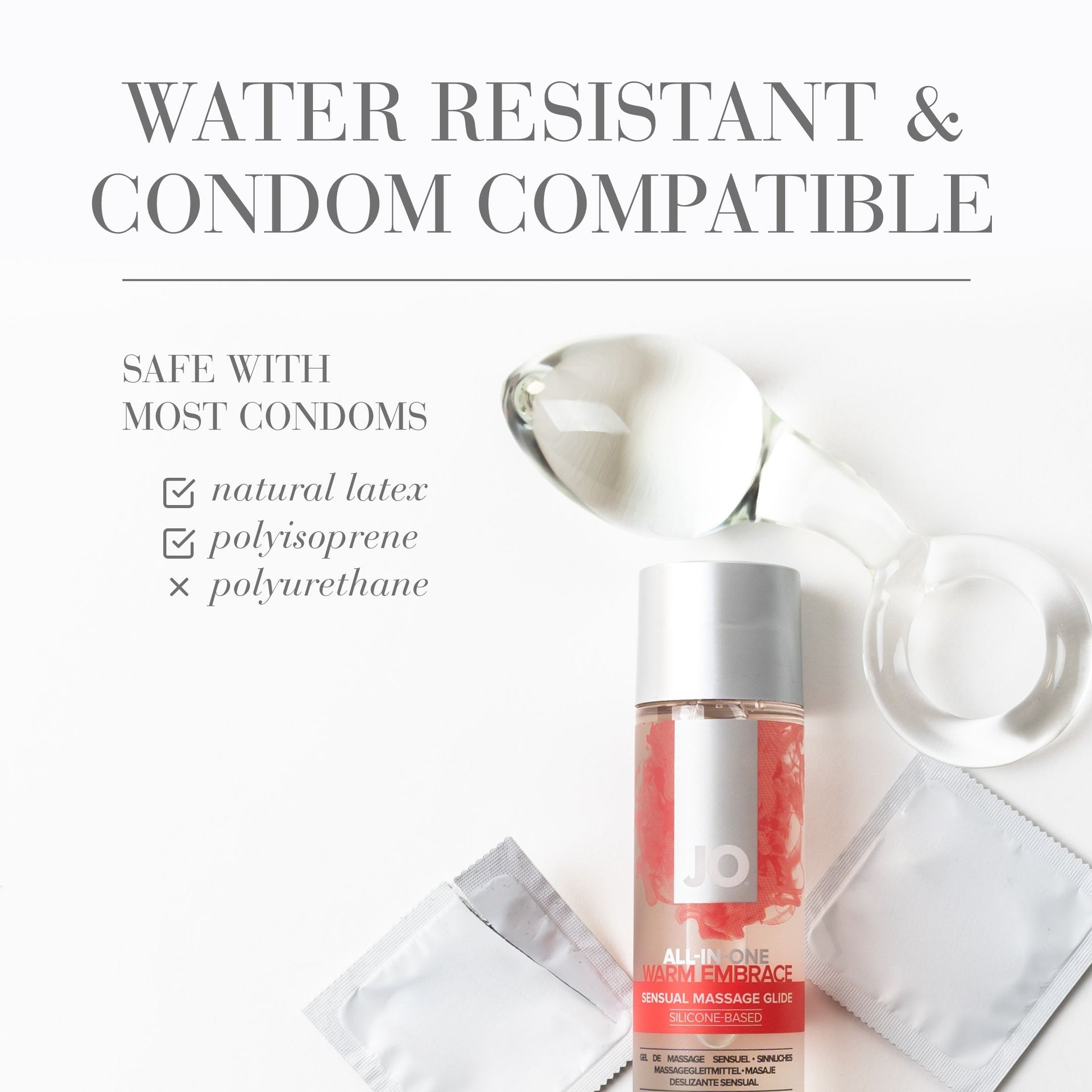 massage lubricant condom compatible