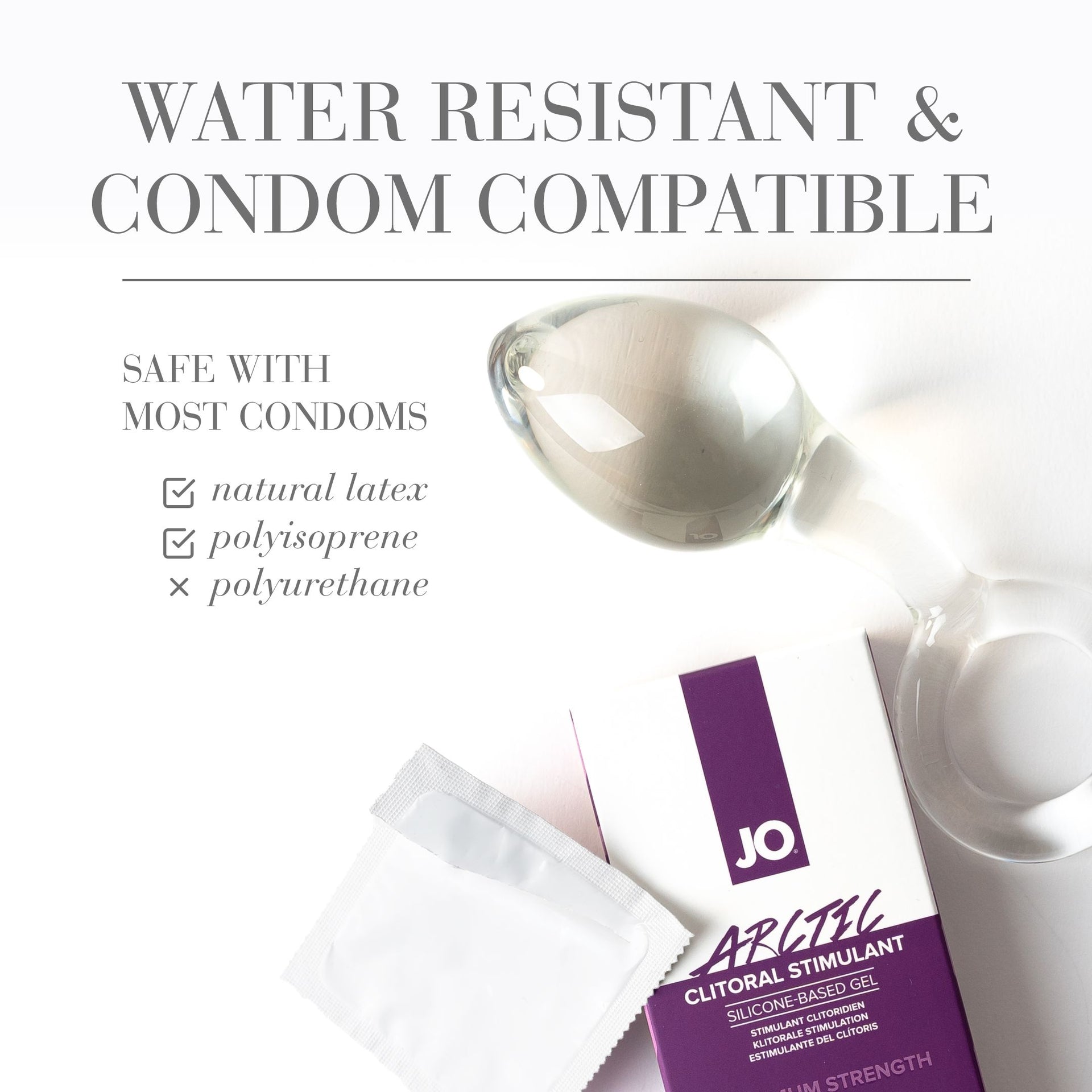 arctic gel stimulant condom compatible