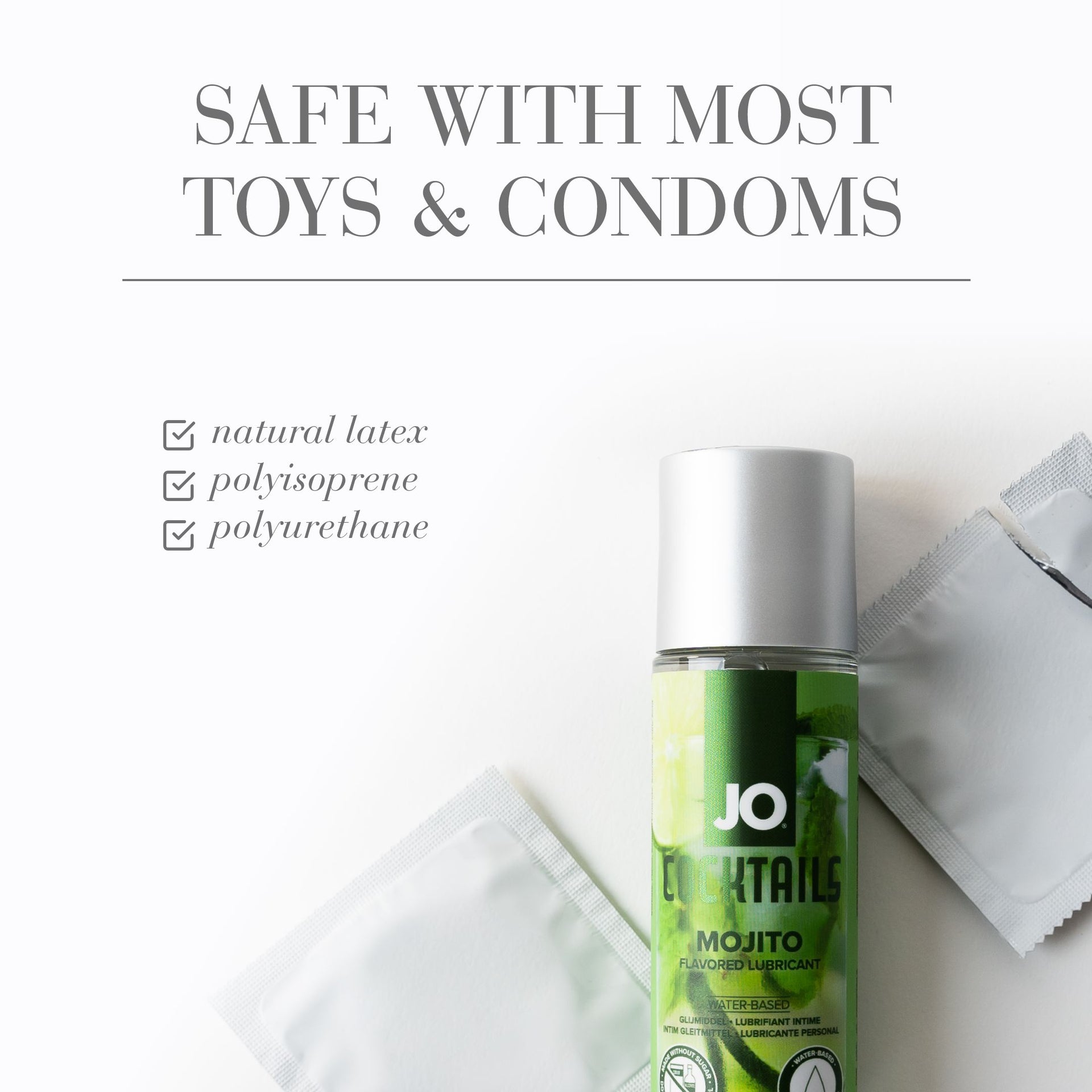 mojito flavored lubricant condom compatible