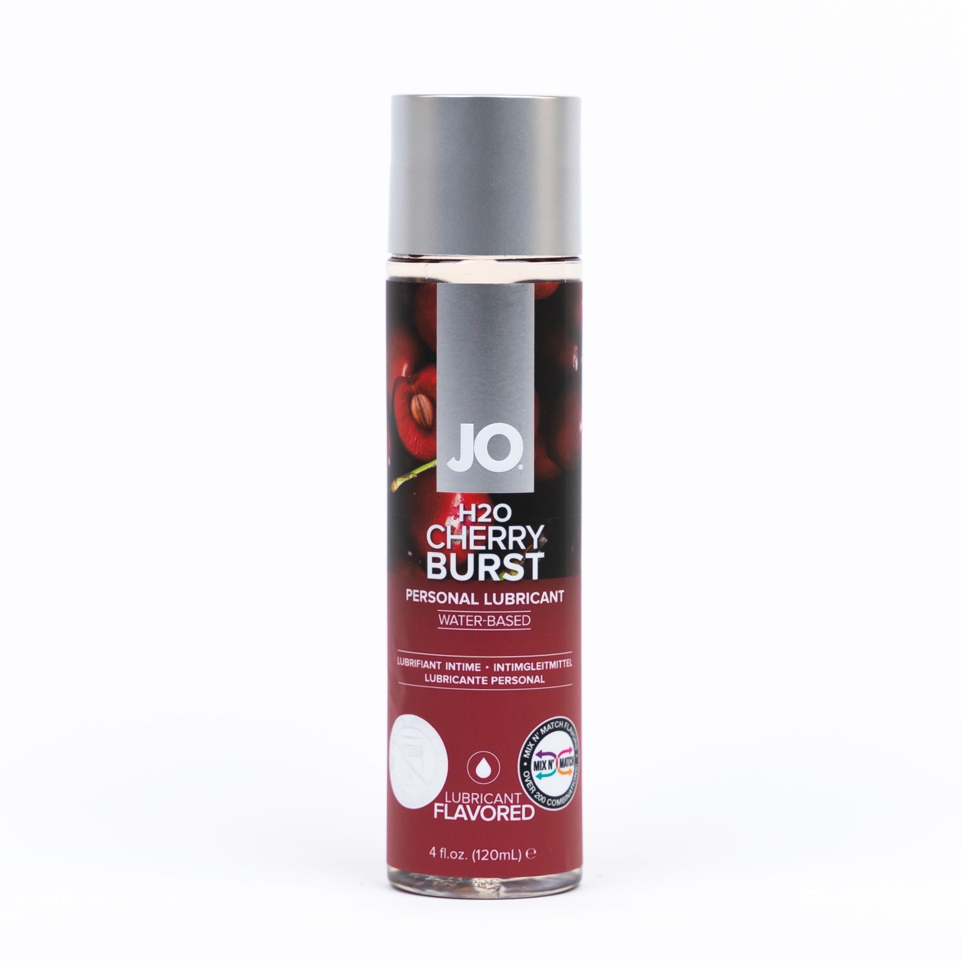 h20 cherry burst lubricant front of pack