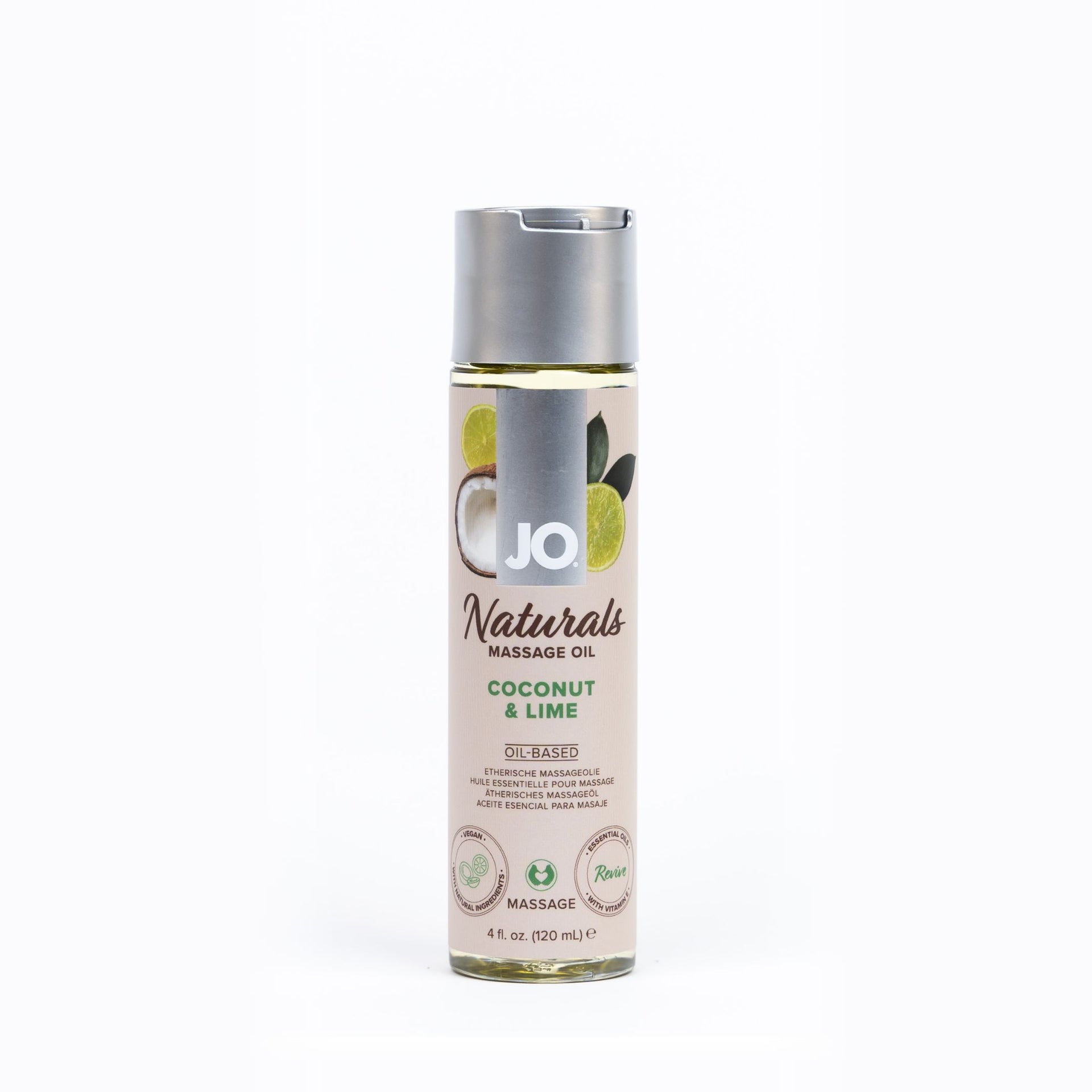 naturals massage coconut lime front of pack