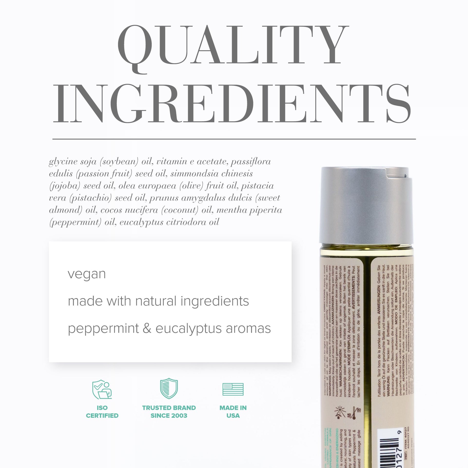 Naturals Massage Oil Peppermint & Eucalyptus