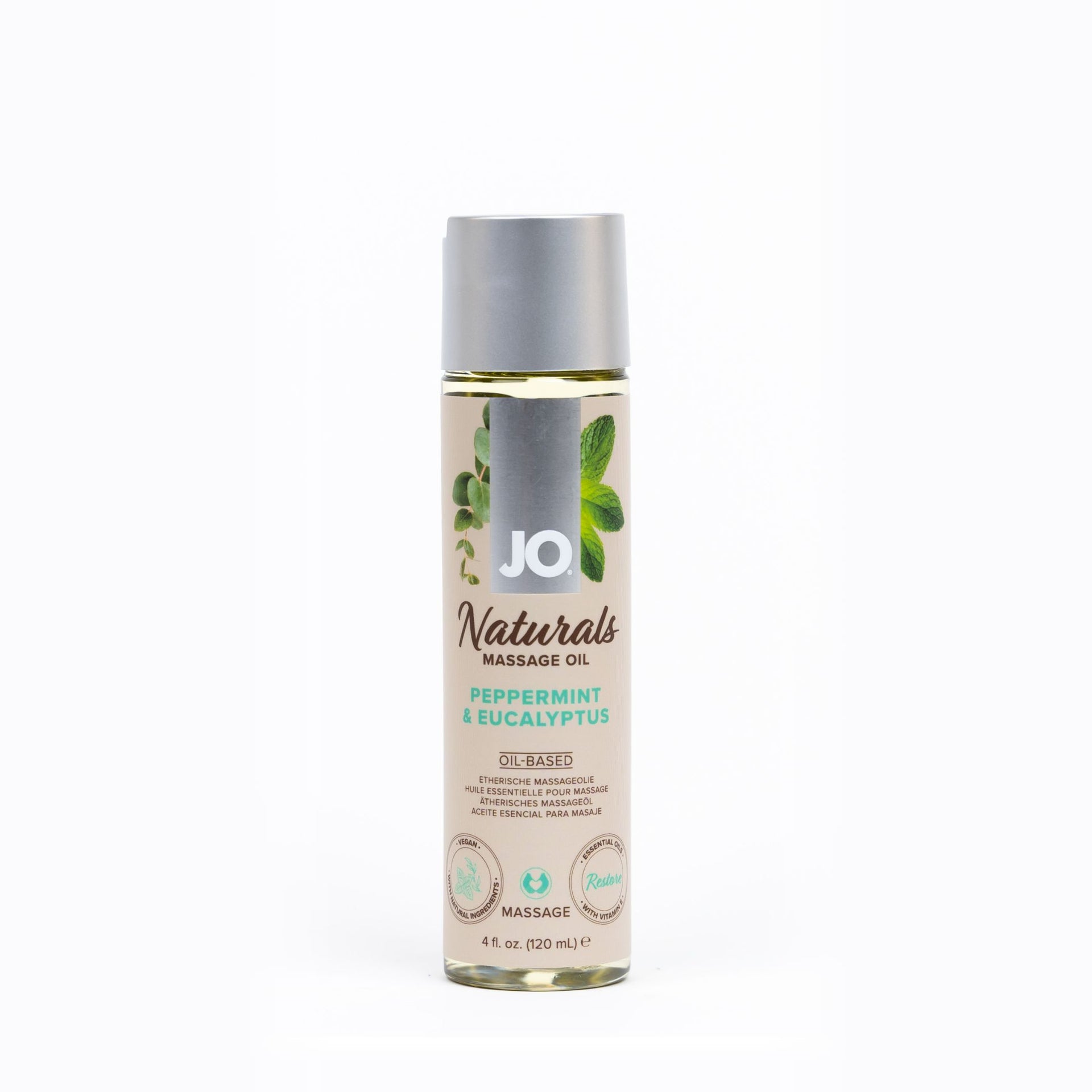 naturals massage peppermint front of pack