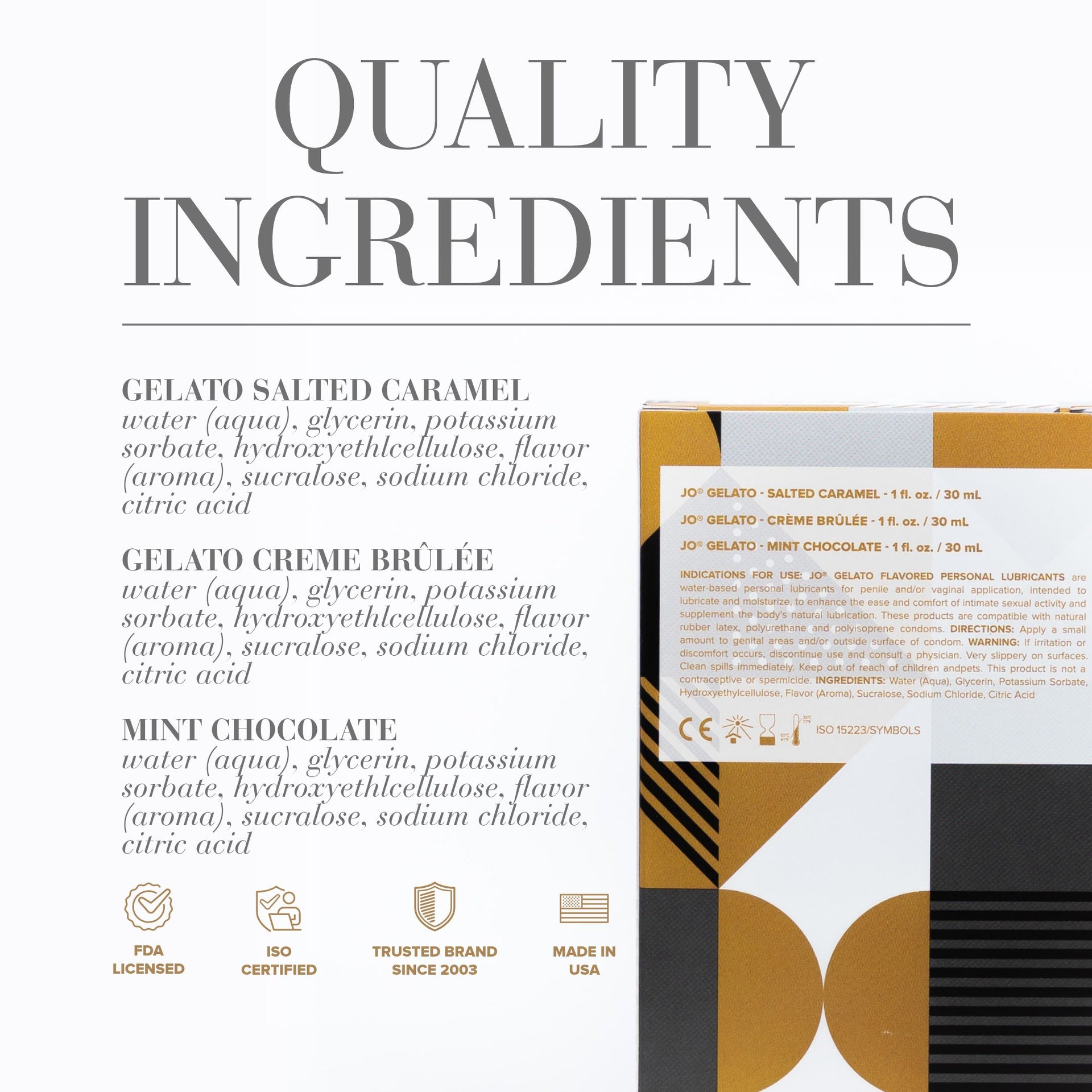 tri me gelato variety pack kit back of kit