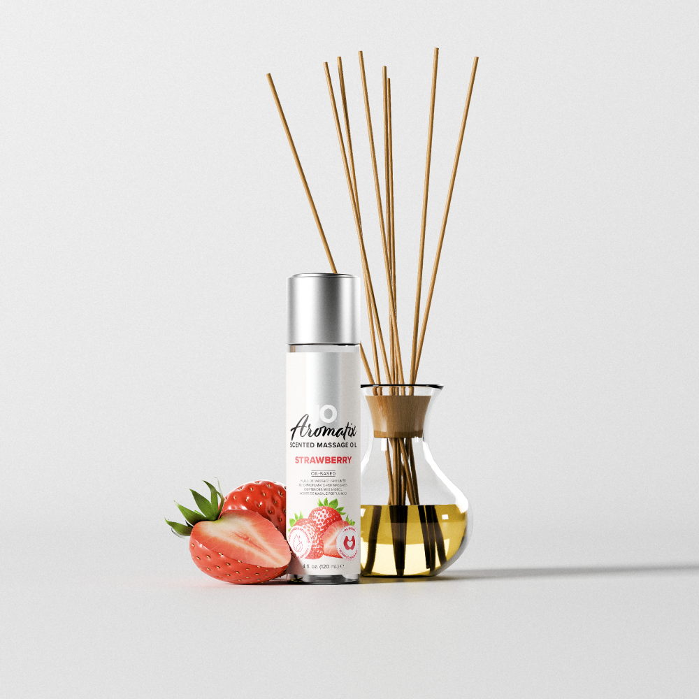 アロマ Aromatix Strawberry Scented Massage Oil