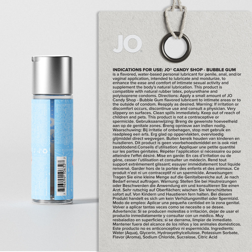 H2O Bubble Gum Candy Shop Flavored Lubricant