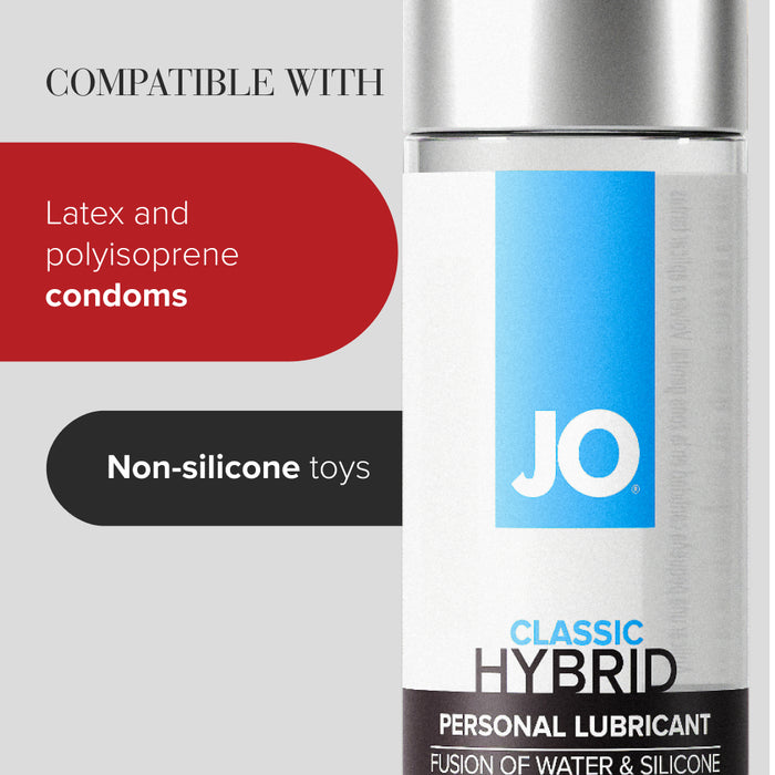 System JO Classic Hybrid Gleitgel 60 Ml, Wasserbasiert & Silikonbasiert Kombiniert System JO Classic Hybrid Gleitgel 60 Ml, Wasserbasiert & Silikonbasiert Kombiniert