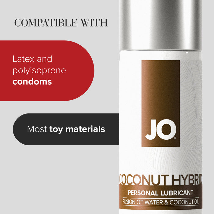 Coconut Oil Lube Online | Best Masturbating Lube | Perfect for Solo, Partner or Toy Play | Hybrid Original Coconut Lubrication by JO Coconut Oil Lube Online | Best Masturbating Lube | Perfect for Solo, Partner or Toy Play | Hybrid Original Coconut Lubrication by JO
