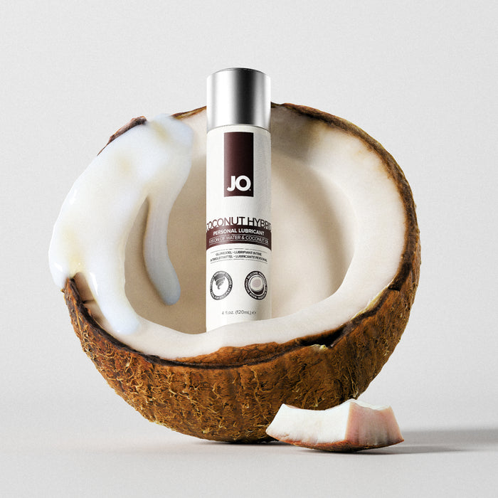 Coconut Oil Lube Online | Best Masturbating Lube | Perfect for Solo, Partner or Toy Play | Hybrid Original Coconut Lubrication by JO Coconut Oil Lube Online | Best Masturbating Lube | Perfect for Solo, Partner or Toy Play | Hybrid Original Coconut Lubrication by JO