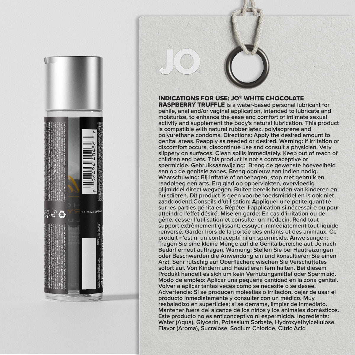 White Chocolate Raspberry Truffle Gelato Flavored Lubricant