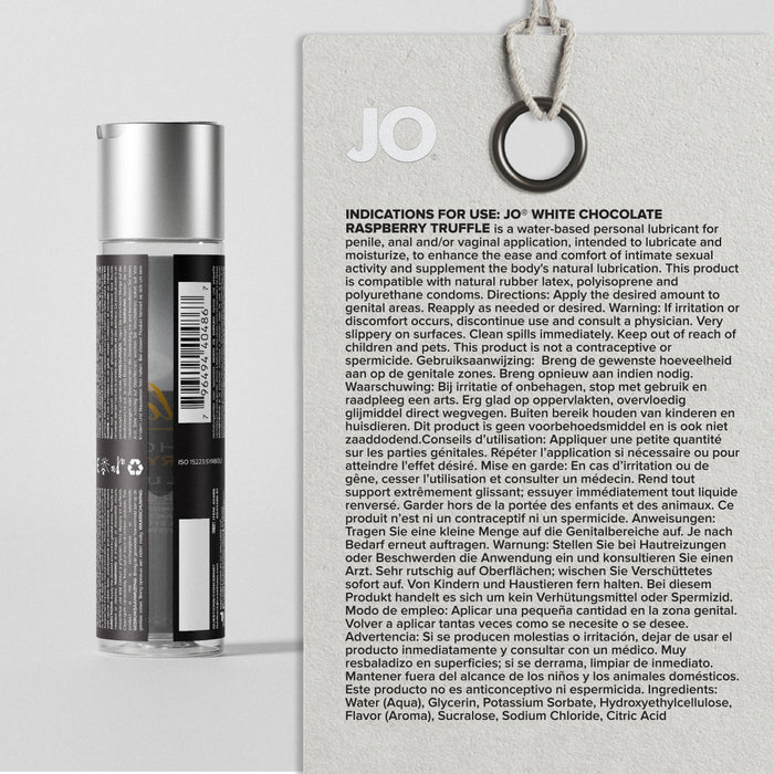 White Chocolate Raspberry Truffle Gelato Flavored Lubricant