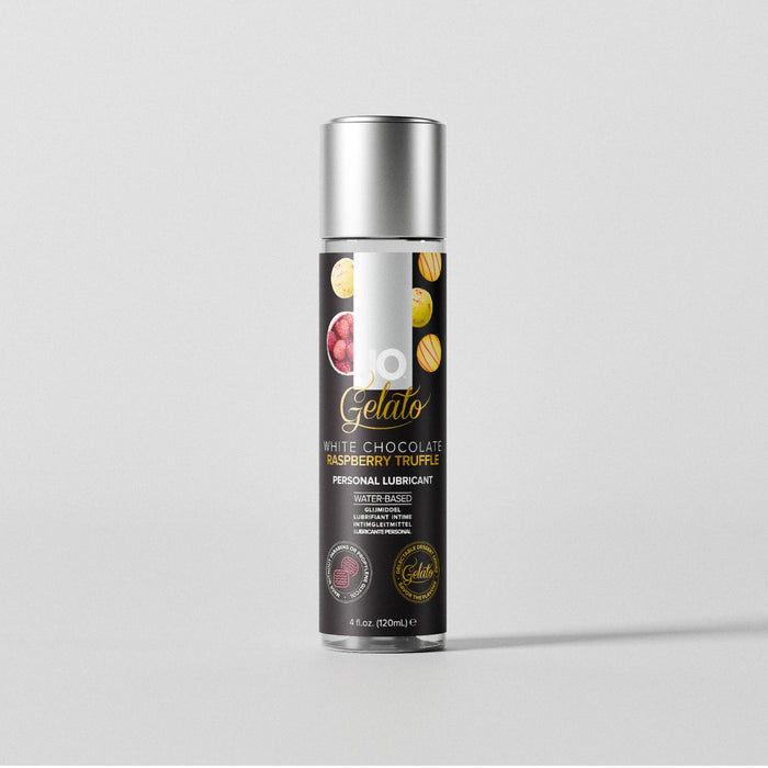 White Chocolate Raspberry Truffle Gelato Flavored Lubricant White Chocolate Raspberry Truffle Gelato Flavored Lubricant