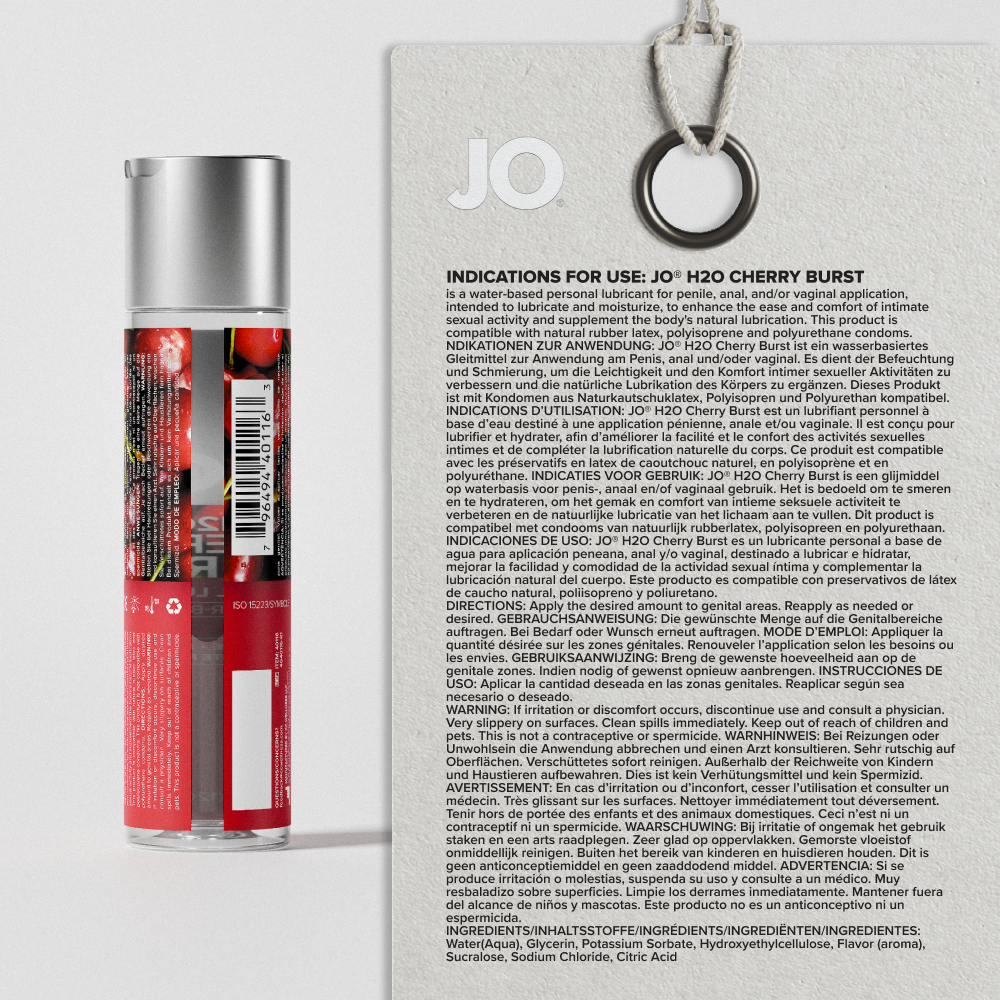 H2O Cherry Burst Flavored Lubricant