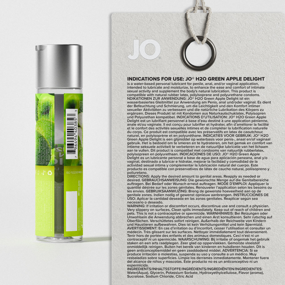 H2O Green Apple Delight Flavored Lubricant