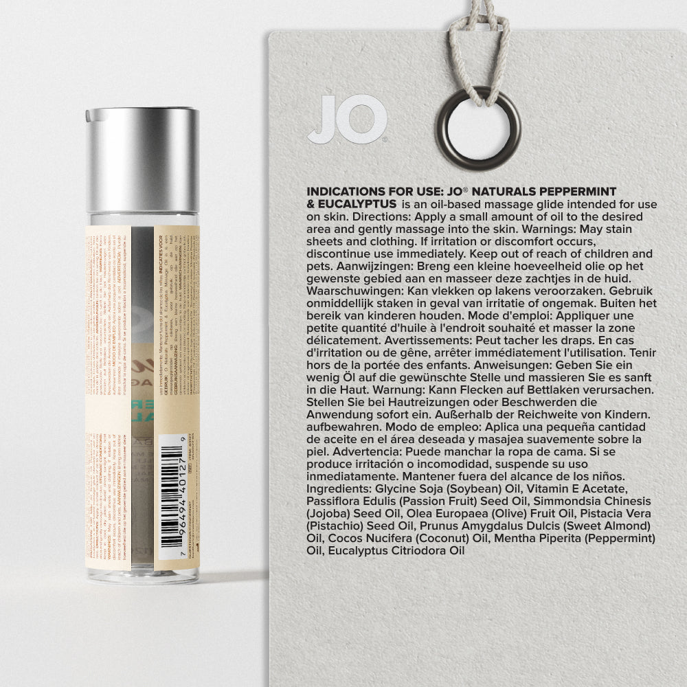 Naturals Massage Oil Peppermint & Eucalyptus
