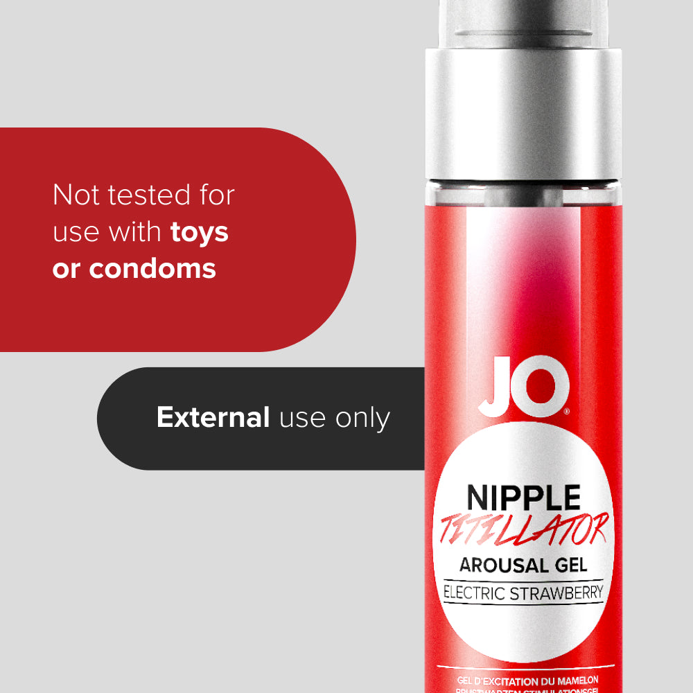 Nipple Titillator Arousal Gel Electric Strawberry