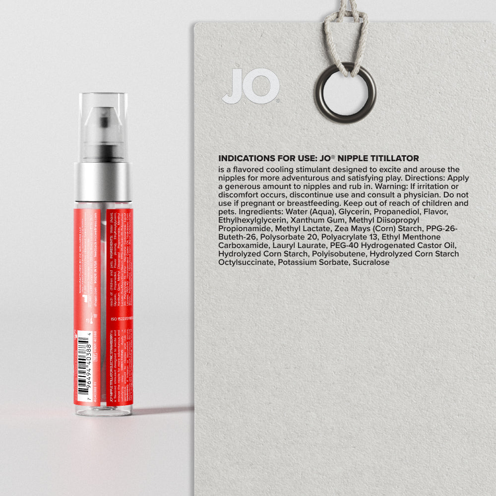 Nipple Titillator Arousal Gel Electric Strawberry