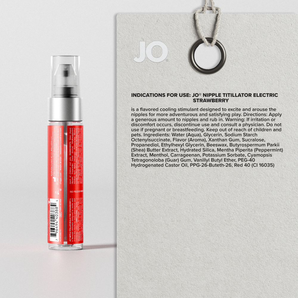 Nipple Titillator Arousal Gel Electric Strawberry