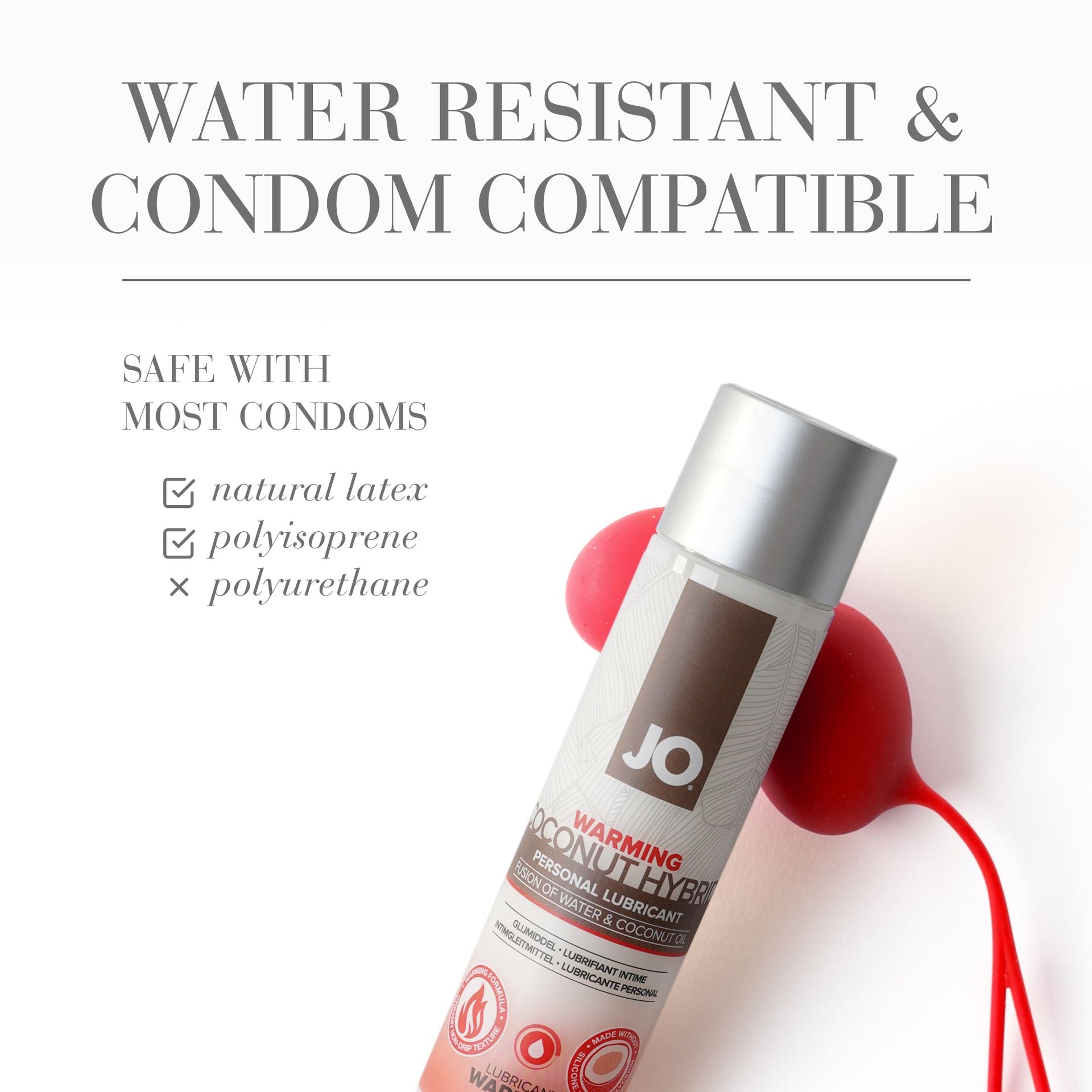 coconut hybrid lubricant condom compatible