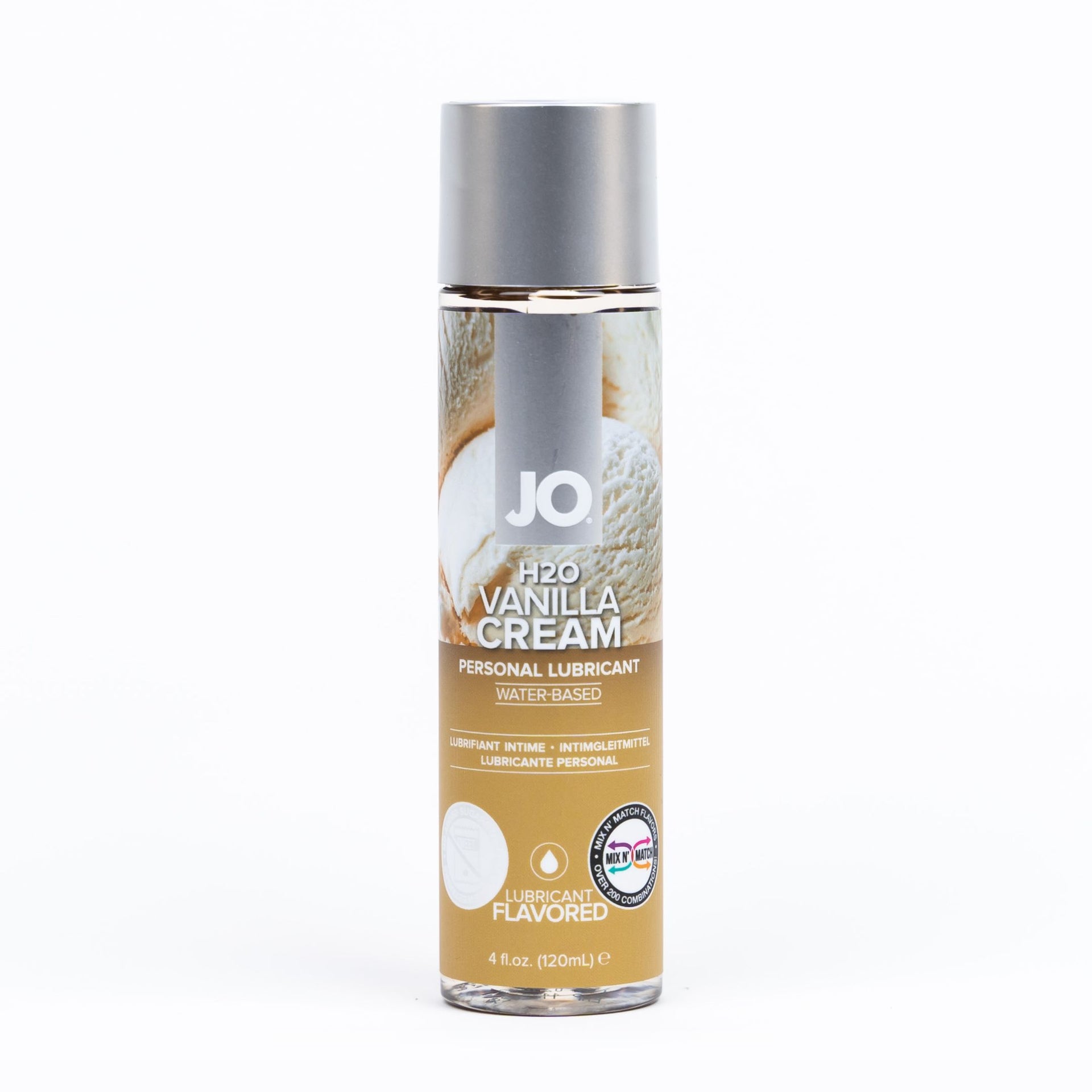 h20 vanilla cream lubricant front of pack